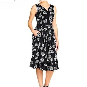 Talbots Daisy Floral Print Dress